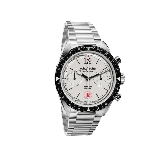         Handaufzug, Echo/Neutra 1956 Weißer Chronograph